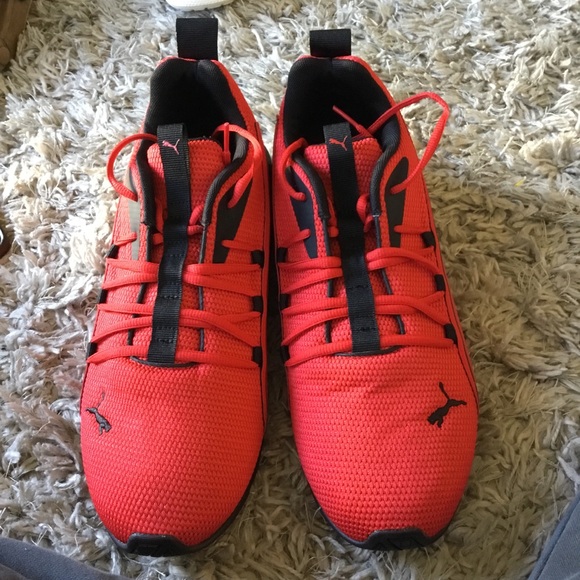 Puma Other - Puma Axelion  Men's Bright Red Athletic Sneakers